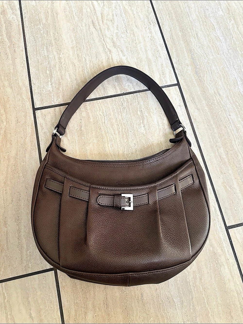 Longchamp Brown Hobo Shoulder Bag